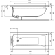 Vanna Ideal Standard La Dolce Vita, 170x70 cm, akrila, balta T540201 Vanna Ideal Standard La Dolce Vita, 170x70 cm, akrila, balta T540201