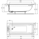 Vanna Ideal Standard La Dolce Vita, 170x75 cm, akrila, balta T540301 Vanna Ideal Standard La Dolce Vita, 170x75 cm, akrila, balta T540301