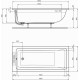 Vanna Ideal Standard La Dolce Vita, 180x80 cm, akrila, balta T540501