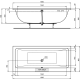 Vanna Ideal Standard La Dolce Vita, 180x80 cm, akrila, balta T540601 Vanna Ideal Standard La Dolce Vita, 180x80 cm, akrila, balta T540601