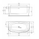 Vanna Ideal Standard Dea, 150x75 cm, akrila, balta T546501 Vanna Ideal Standard Dea, 150x75 cm, akrila, balta T546501