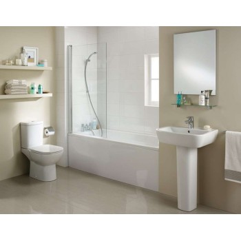 Vannas siena Ideal Standard Connect 2, 80x140 cm, sudrabs/dzidrs stikls T9923EO