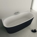 Brīvi stāvoša Vanna Ideal Standard Dea, 180x80 cm, lietā akrila, balta/melna T9940V3