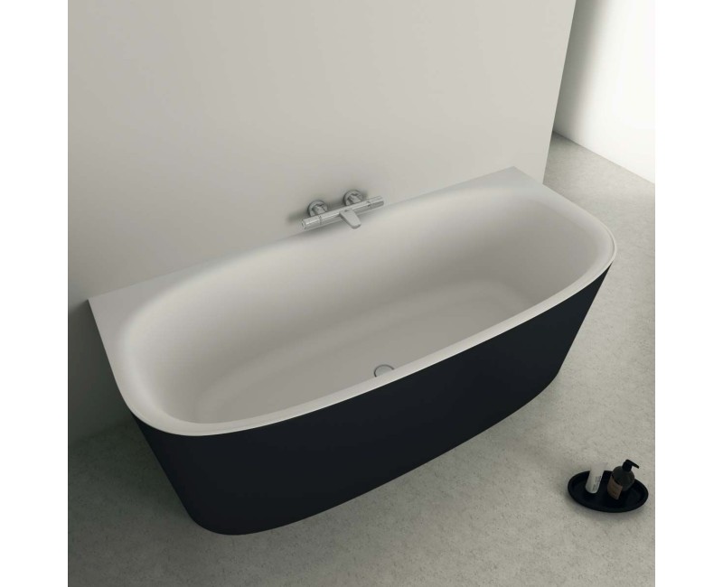 Свободностоящая ванна Ideal Standard Dea, 180x80 см, литой акрил, белая/черная T9940V3