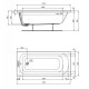 Vanna Ideal Standard Simplicity, 170x75 cm, akrila, balta W004501