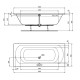 Vanna Ideal Standard Simplicity, 180x80 cm, akrila, balta W004601