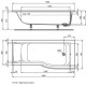 Brīvi stāvoša Vanna Ideal Standard Connect Air, 170x80 cm, lietā akrila, labā puse, balta E113501 Brīvi stāvoša Vanna Ideal Standard Connect Air, 170x80 cm, lietā akrila, labā puse, balta E113501