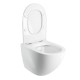 Унитаз подвесной Omnires OTTAWA COMFORT Rimfree с крышкой Soft Close, белый глянцевый