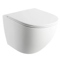 Унитаз подвесной Omnires OTTAWA Rimless с крышкой Soft Close, белый матовый