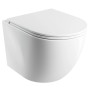 Унитаз подвесной Omnires OTTAWA SILENT POWER™ Rimfree  с крышкой Soft Close, белый глянцевый