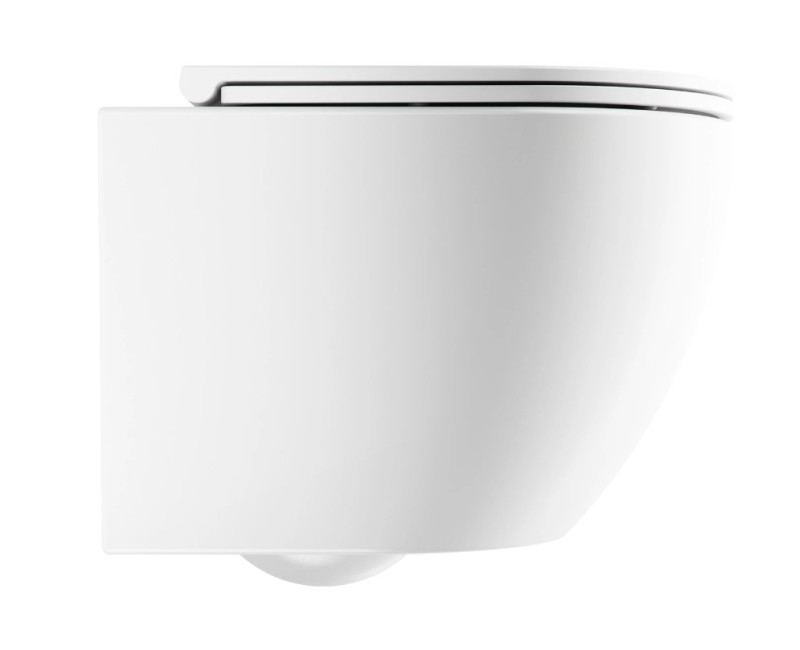 Унитаз подвесной Omnires OTTAWA SILENT POWER™ Rimfree с крышкой Soft Close, белый матовый