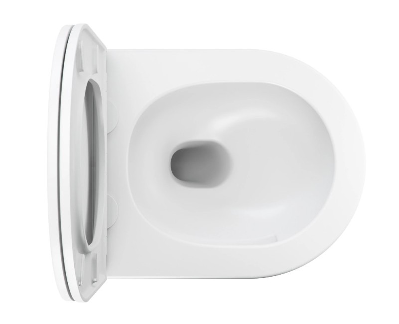 Унитаз подвесной Omnires OTTAWA SILENT POWER™ Rimfree с крышкой Soft Close, белый матовый