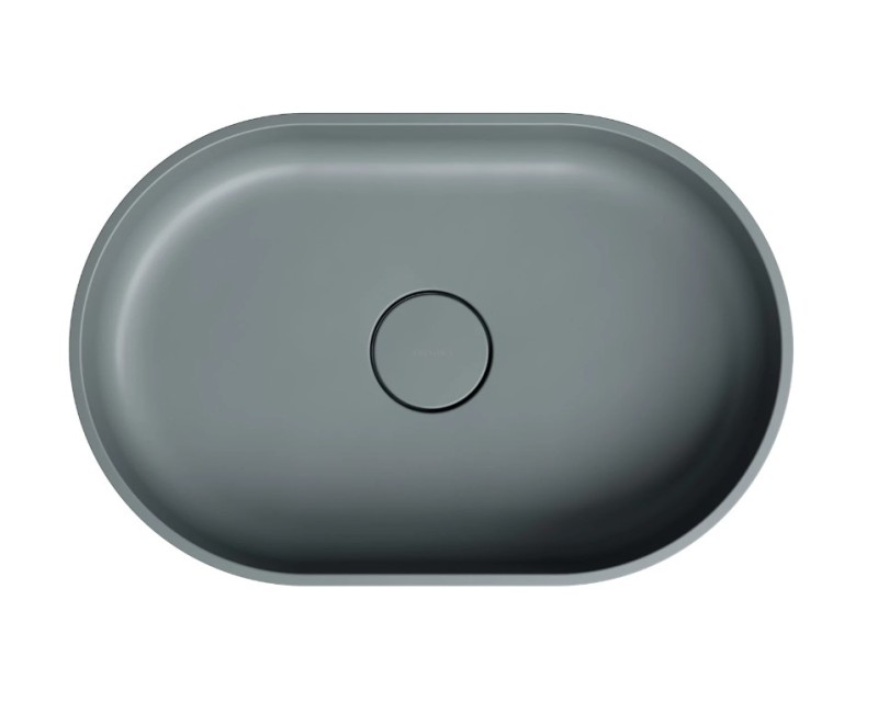 Раковина для ванной комнаты Omnires OVO M+ 55 x 36см серая