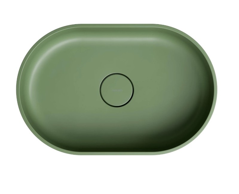 Vannas istabas izlietne Omnires OVO M+ 55 x 36cm olive