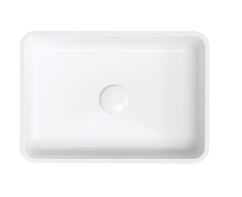 Vannas istabas izlietne Omnires PARMA M+ 50 x 35cm balta / melna