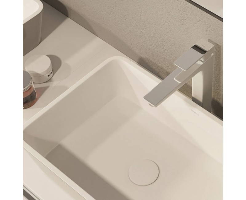 Vannas istabas izlietne Omnires PARMA M+ 50 x 35cm balta / pelēka