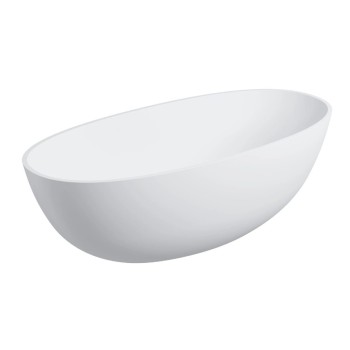 Vanna Omnires SHELL M+ Akmens masa 175 x 78 cm Balta Matēta