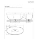 Vanna Omnires SHELL M+ 175 x 78 cm Balta Matēta Vanna Omnires SHELL M+ 175 x 78 cm Balta Matēta