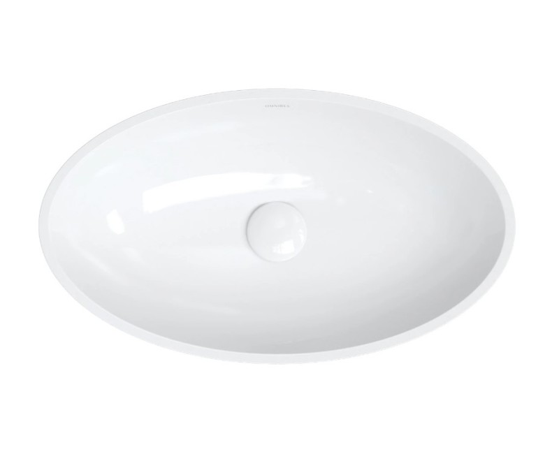 Vannas istabas izlietne Omnires SIENA M+ 60 x 35cm balta / melna