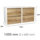 Шкафчик под раковиной OZE BIRDIE (без раковины) 2х600мм Белый/Дуб Золотой Шкафчик под раковиной OZE BIRDIE (без раковины) 2х600мм Белый/Дуб Золотой