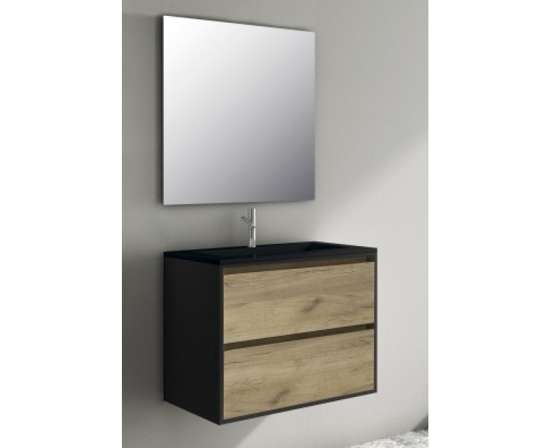 Vannas istabas skapītis OZE BIRDIE (bez izlietnes) 800mm Golden Oak