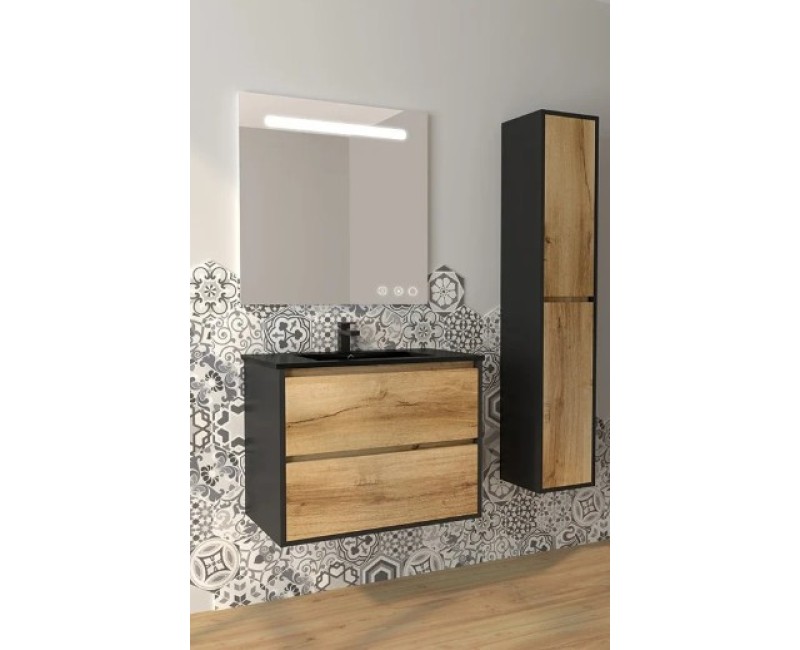 Vannas istabas skapītis OZE BIRDIE (bez izlietnes) 800mm Golden Oak