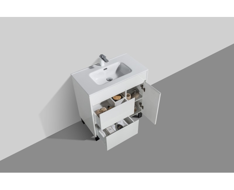 Vannas istabas skapītis OZE DANDY (bez izlietnes) 800mm Balts