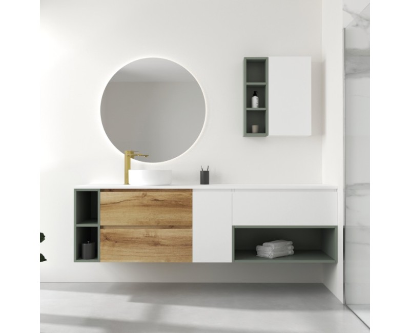 Vannas istabas skapītis OZE HARMONIE (bez izlietnes) 800mm Golden Oak