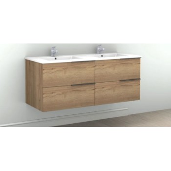 Vannas istabas skapītis OZE ar izlietni Celtic 2x600mm Golden Oak