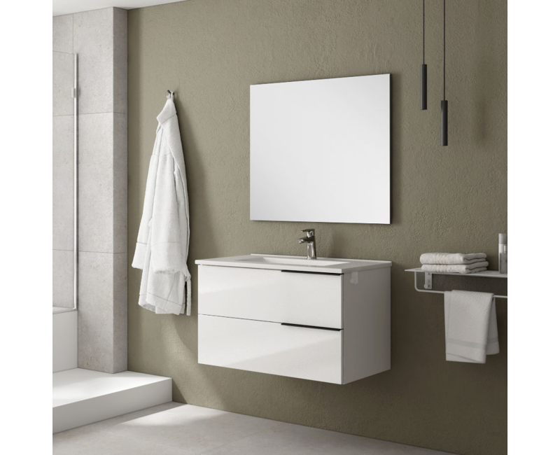 Vannas istabas skapītis OZE Celtic (bez izlietnes) 800mm Balts