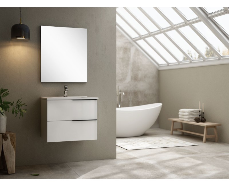 Vannas istabas skapītis OZE Celtic (bez izlietnes) 800mm Balts