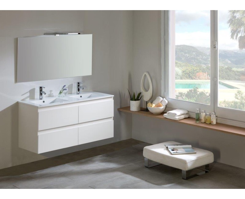 Шкафчик под раковиной OZE COME (без раковины) 1200мм Белый