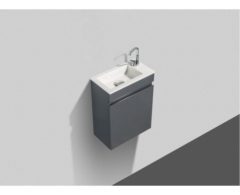 Vannas istabas skapītis ar izlietni OZE Deko 400mm Pelēks