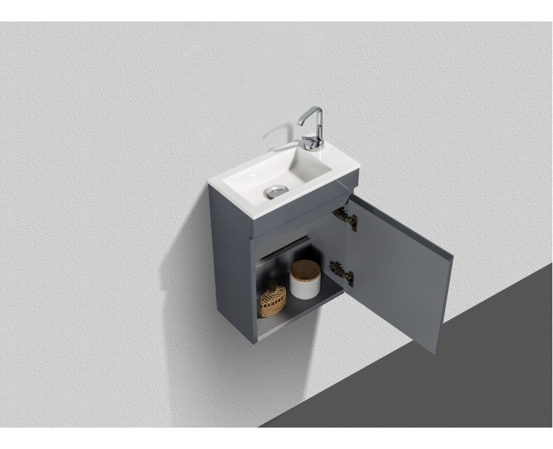 Vannas istabas skapītis ar izlietni OZE Deko 400mm Pelēks