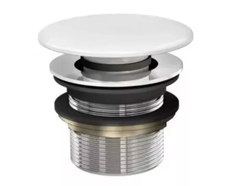 Слив для раковины ПАА без перелива (постоянно открытый) каменная масса белый