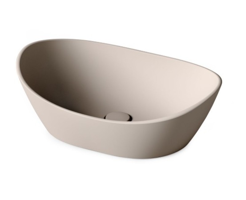 Раковина PAA AMORE SilkStone 600х370мм матовый кофе латте