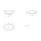 Izlietne PAA AMORE SilkStone 600x370mm matte caffe latte Izlietne PAA AMORE SilkStone 600x370mm matte caffe latte