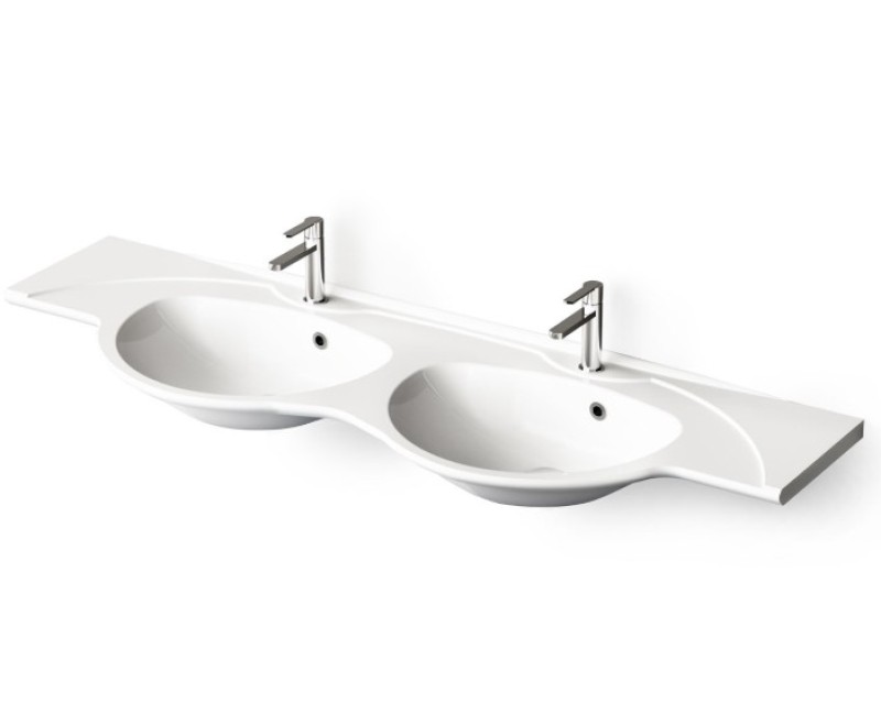 Раковина PAA Beta Каменная масса 1620-2000 мм, Белый