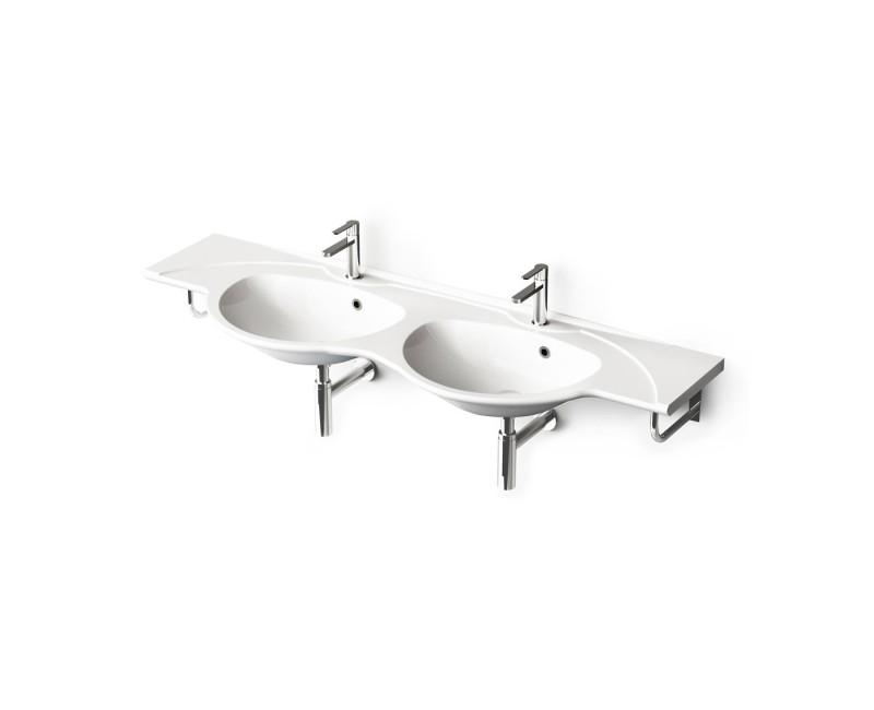 Раковина PAA Beta Каменная масса 1620-2000 мм, Белый