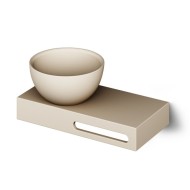 Izlietne PAA DO SilkStone ar plauktu 400x200mm Matte Caffelatte