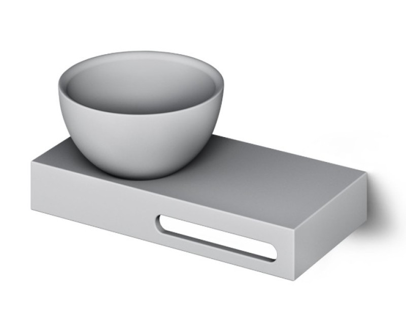 Izlietne PAA DO SilkStone ar plauktu 400x200mm Matte Grey