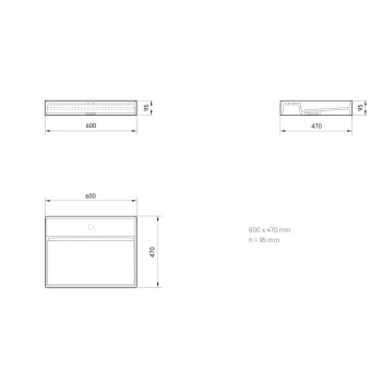 Izlietne PAA INFINITY SilkStone 800x470mm Matte Caffelatte
