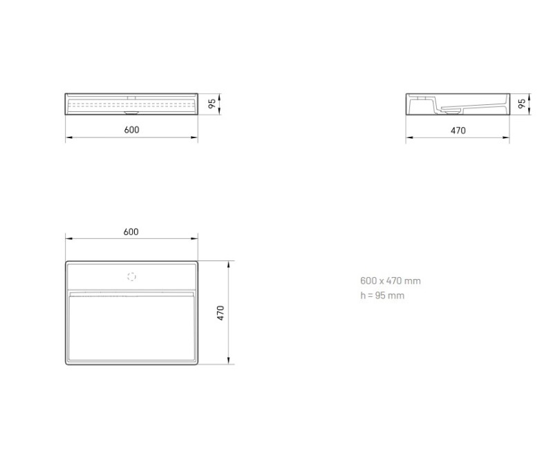 Izlietne PAA INFINITY SilkStone 800x470mm Matte Caffelatte