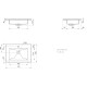 Izlietne PAA LOTO Akmens masas 70x490mm, Balta Izlietne PAA LOTO Akmens masas 70x490mm, Balta