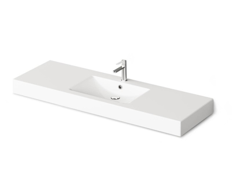 Izlietne PAA LONG STEP Akmens masas 1500x490mm, Balta