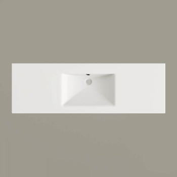 Izlietne PAA LONG STEP Akmens masas 1500x490mm, Balta