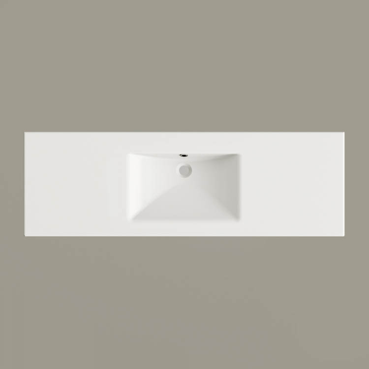 Izlietne PAA LONG STEP Akmens masas 1500x490mm, Balta Izlietne PAA LONG STEP Akmens masas 1500x490mm, Balta