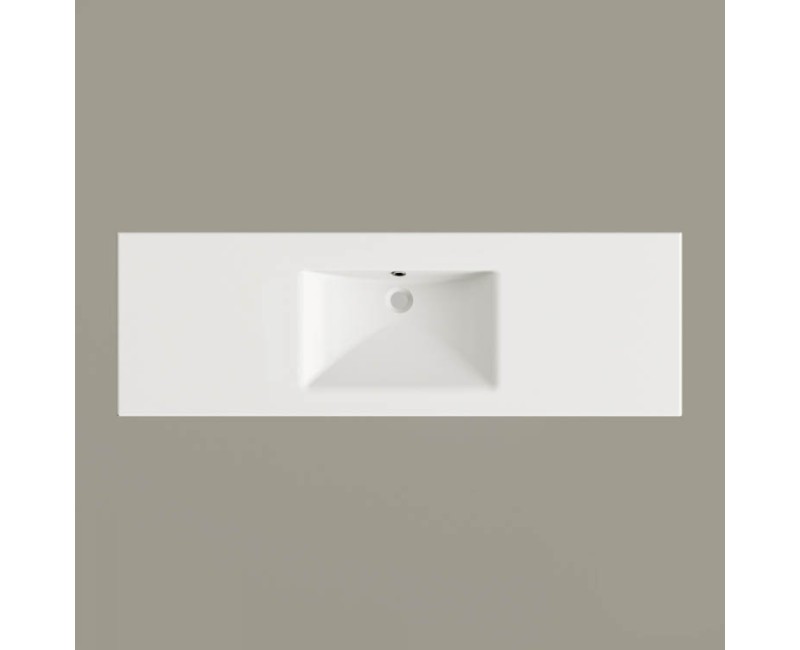 Izlietne PAA LONG STEP Akmens masas 1500x490mm, Balta