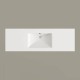 Izlietne PAA LONG STEP Akmens masas 1500x490mm, Balta Izlietne PAA LONG STEP Akmens masas 1500x490mm, Balta