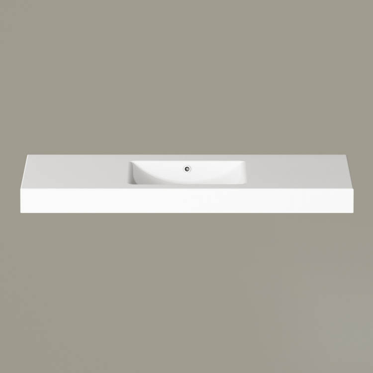Izlietne PAA LONG STEP Akmens masas 1500x490mm, Balta Izlietne PAA LONG STEP Akmens masas 1500x490mm, Balta